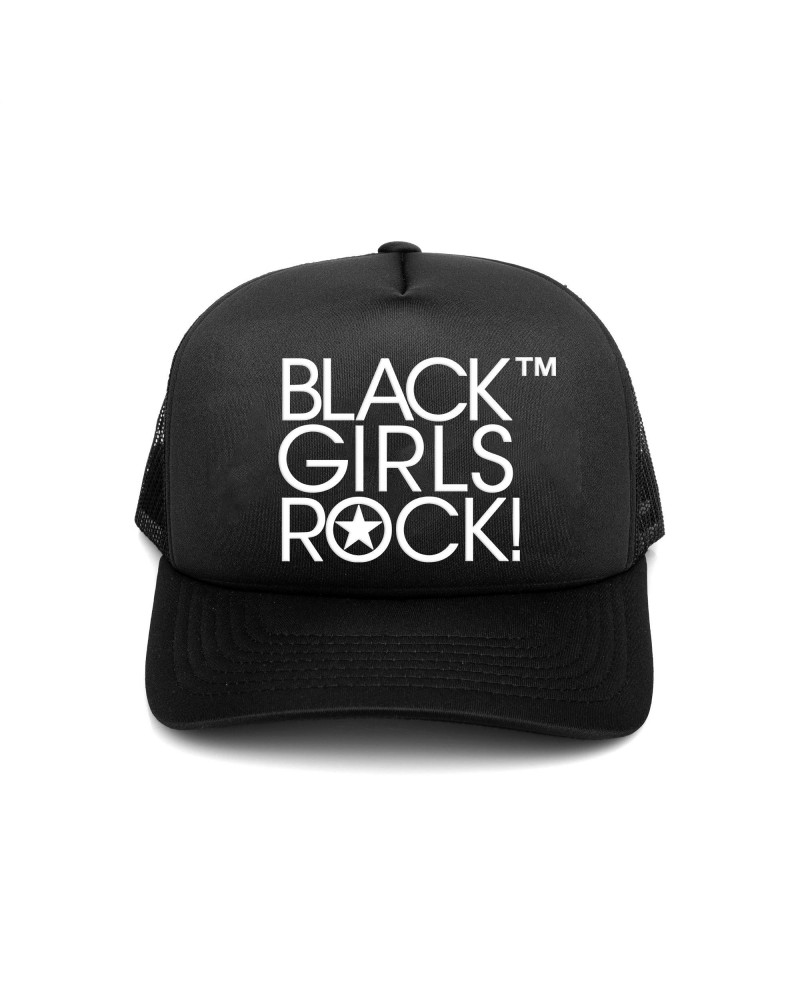 Black Girls Rock! Black Girls Rock White Puff "Black" Trucker Hat $9.00 Hats