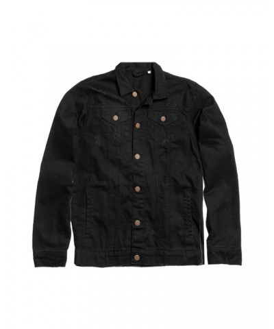 The Rolling Stones Black on Black Denim Jacket $55.80 Outerwear