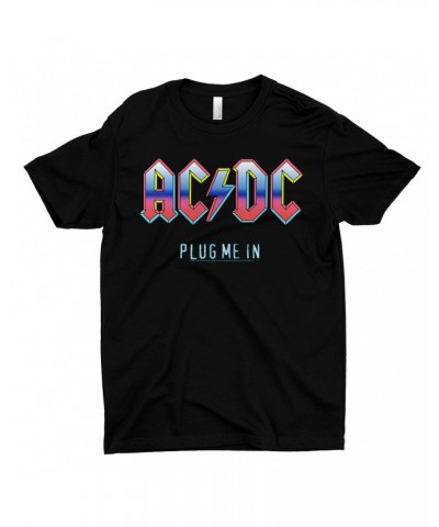 AC/DC T-Shirt | Plug Me In Pastel Design Shirt $8.98 Shirts