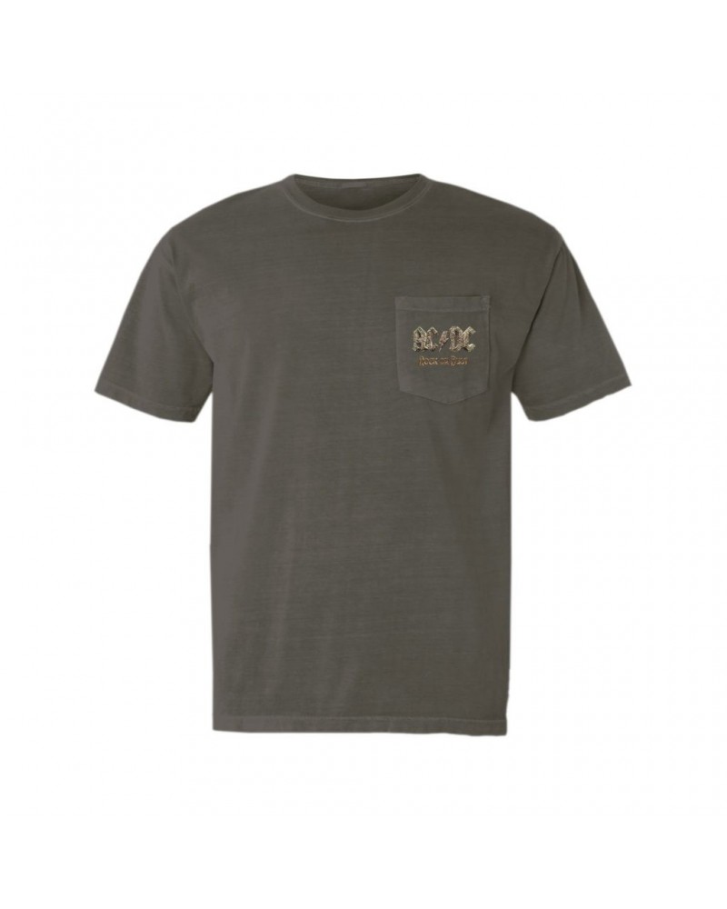 AC/DC T-Shirt | Rock Or Bust Logo Pocket T-shirt $14.98 Shirts