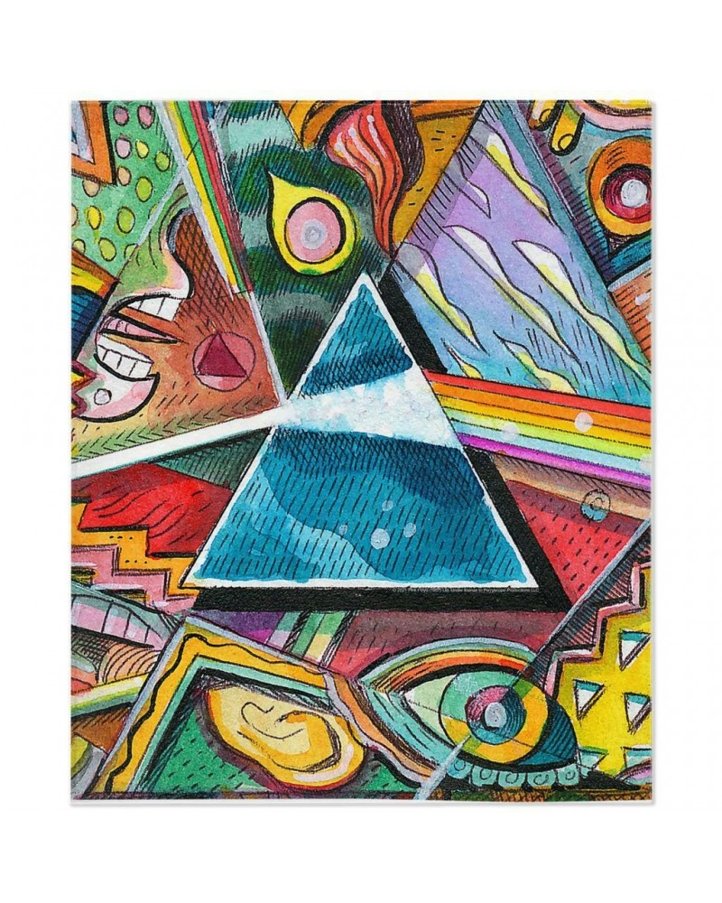 Pink Floyd Minky Blanket | Picasso Prism Artwork Blanket $15.02 Blankets