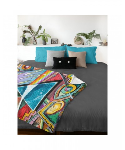 Pink Floyd Minky Blanket | Picasso Prism Artwork Blanket $15.02 Blankets