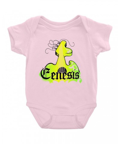 Genesis Baby Short Sleeve Bodysuit | Vintage Guitar Logo Bodysuit $7.58 Kids