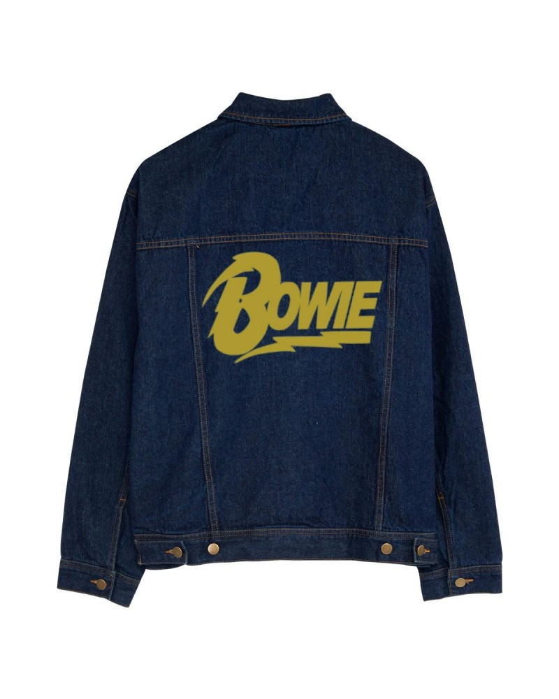 David Bowie Gold Logo Jean Jacket $40.00 Outerwear