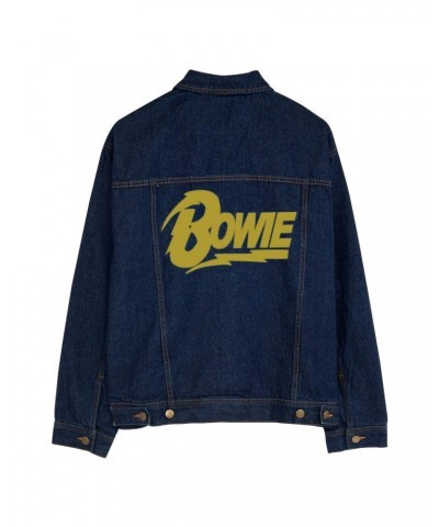 David Bowie Gold Logo Jean Jacket $40.00 Outerwear