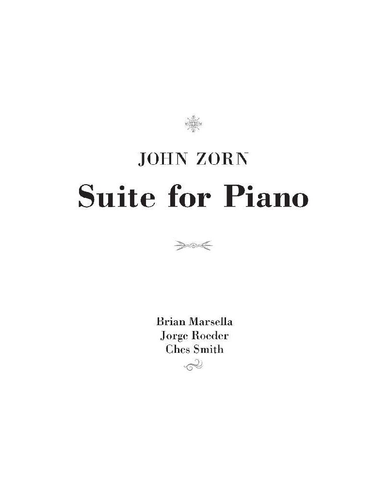 John Zorn SUITE FOR PIANO CD $6.20 CD