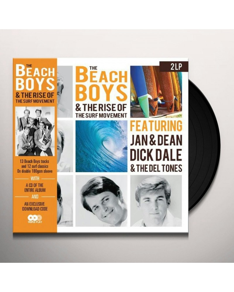 The Beach Boys & THE RISE OF THE SURF MOVEMENT Vinyl Record $13.95 Vinyl