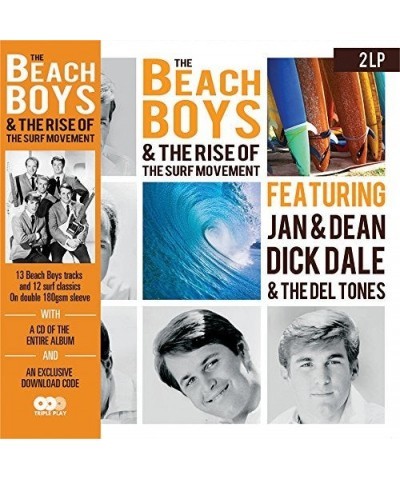 The Beach Boys & THE RISE OF THE SURF MOVEMENT Vinyl Record $13.95 Vinyl