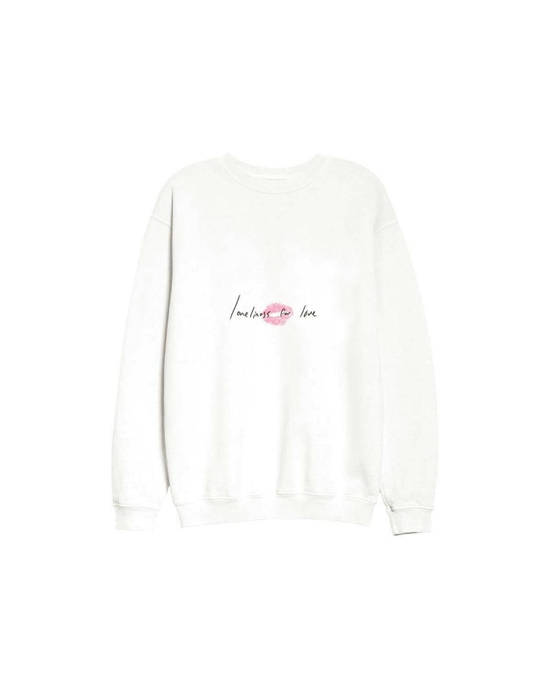 lovelytheband loneliness for love white sweatshirt $13.16 Sweatshirts