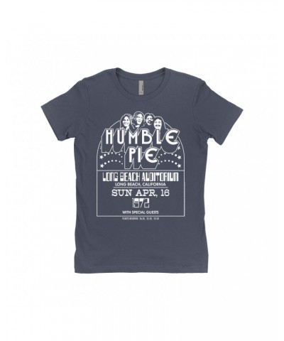 Humble Pie Ladies' Boyfriend T-Shirt | Long Beach Auditorium 1972 Shirt $8.98 Shirts