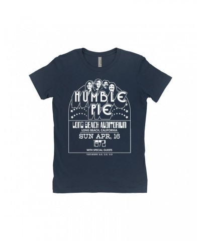 Humble Pie Ladies' Boyfriend T-Shirt | Long Beach Auditorium 1972 Shirt $8.98 Shirts