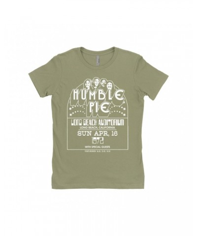 Humble Pie Ladies' Boyfriend T-Shirt | Long Beach Auditorium 1972 Shirt $8.98 Shirts