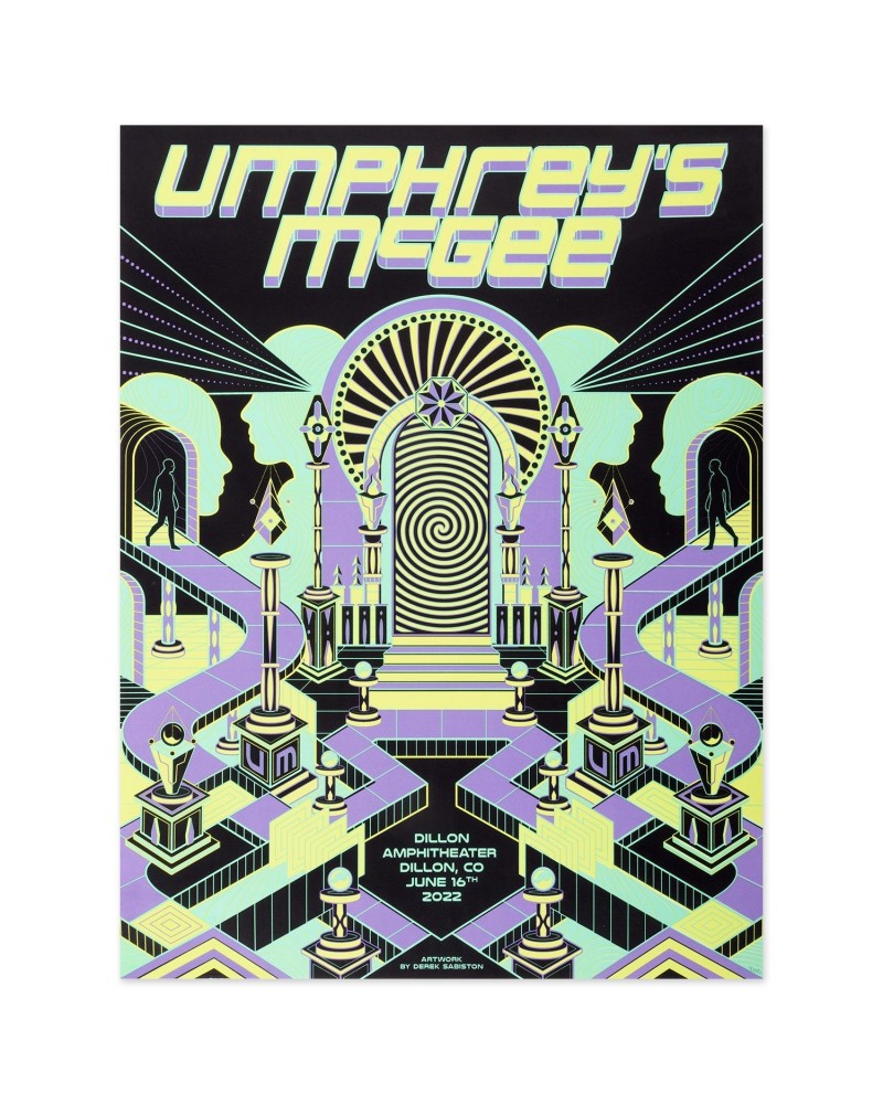 Umphrey's McGee Dillon Amphitheater Dillon CO Poster by Derek Sabiston $16.00 Decor