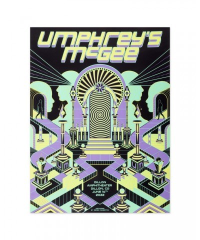 Umphrey's McGee Dillon Amphitheater Dillon CO Poster by Derek Sabiston $16.00 Decor