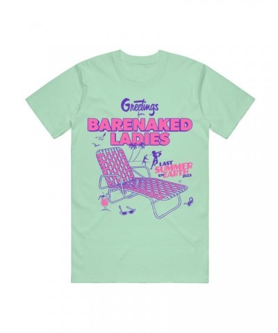 Barenaked Ladies LSOE 2023 Beach Chair Mint Green Tee $12.80 Shirts