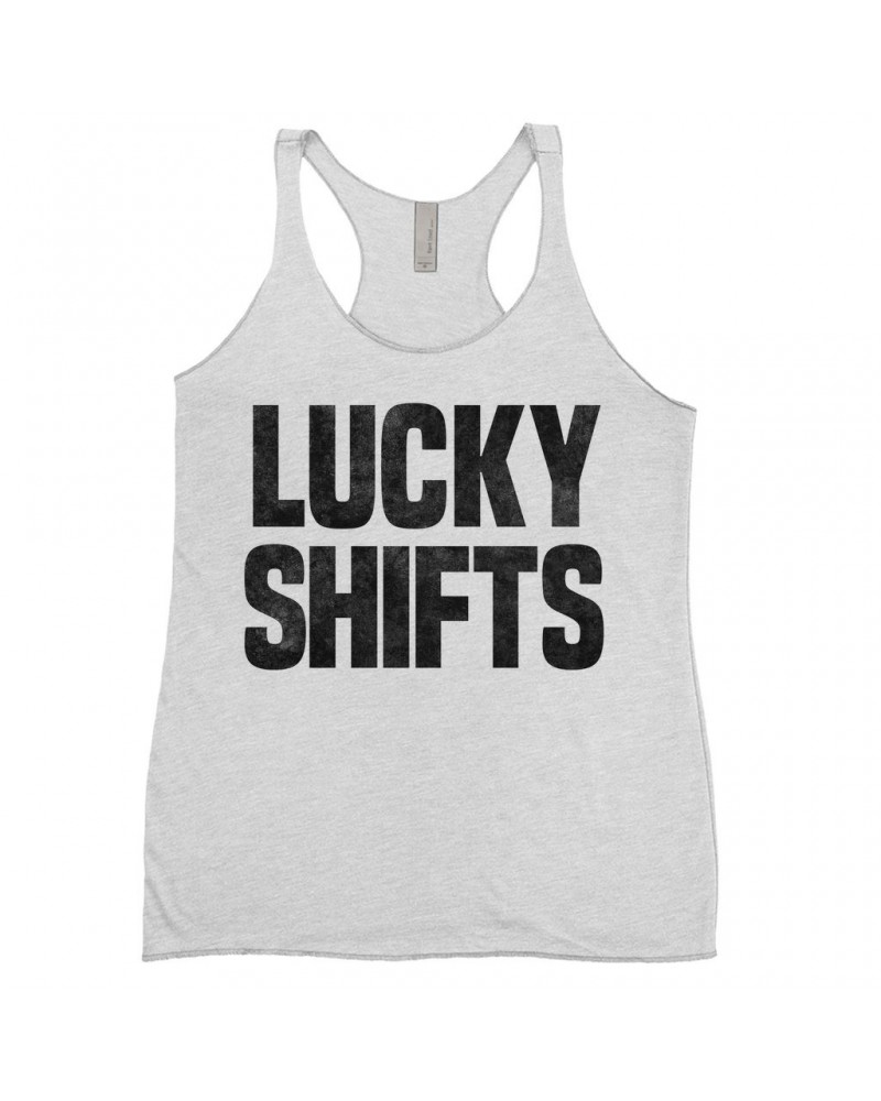 Pink Floyd Ladies' Tank Top | Lucky Shifts Distressed Design Worn By Nick Mason Shirt $13.61 Shirts