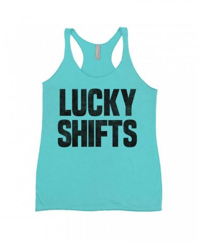 Pink Floyd Ladies' Tank Top | Lucky Shifts Distressed Design Worn By Nick Mason Shirt $13.61 Shirts