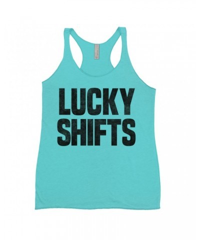 Pink Floyd Ladies' Tank Top | Lucky Shifts Distressed Design Worn By Nick Mason Shirt $13.61 Shirts