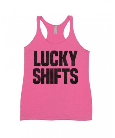 Pink Floyd Ladies' Tank Top | Lucky Shifts Distressed Design Worn By Nick Mason Shirt $13.61 Shirts