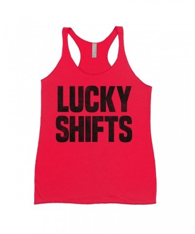 Pink Floyd Ladies' Tank Top | Lucky Shifts Distressed Design Worn By Nick Mason Shirt $13.61 Shirts