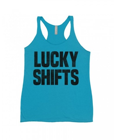 Pink Floyd Ladies' Tank Top | Lucky Shifts Distressed Design Worn By Nick Mason Shirt $13.61 Shirts