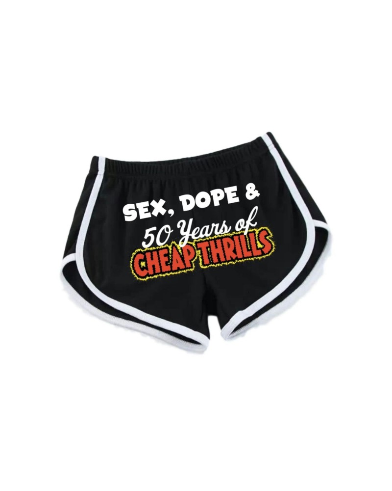 Janis Joplin Sex Dope & Cheap Thrills Booty Print Women's Jogging Shorts $9.60 Shorts