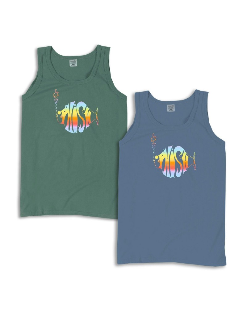 Phish Classic Rainbow Pigment Dyed Tank Top $10.75 Shirts