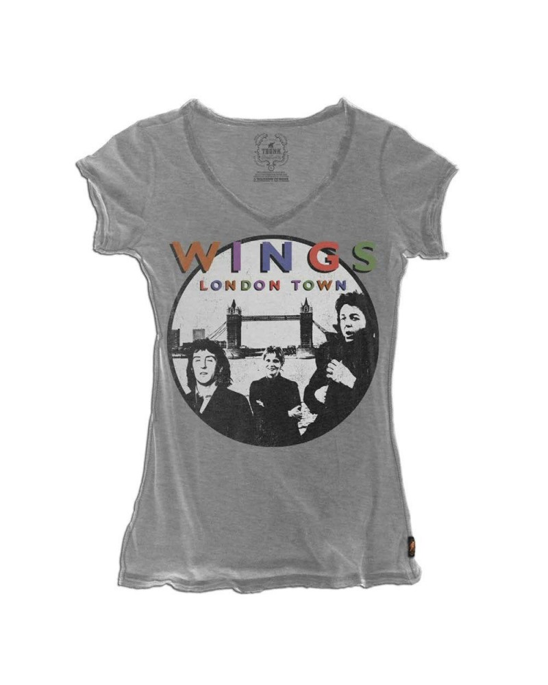 Paul McCartney Trunk Wings London Town V-Neck Tee $19.18 Shirts