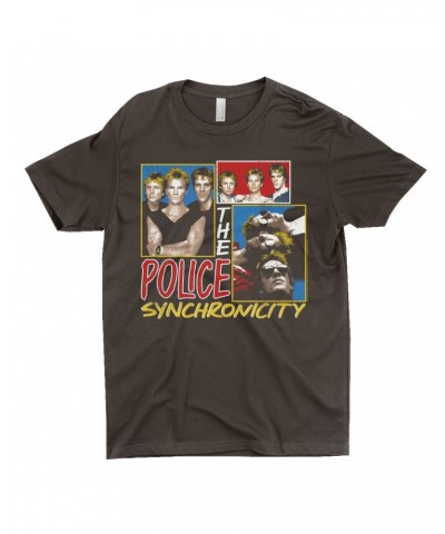 The Police T-Shirt | Synchronicity Collage Distressed Shirt $12.48 Shirts