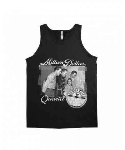 Sun Records Unisex Tank Top | White Million Dollar Quartet Image Shirt $10.48 Shirts