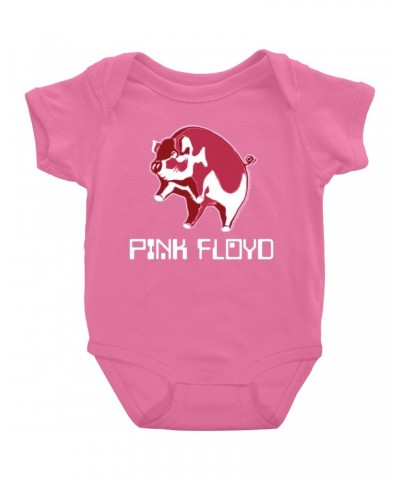 Pink Floyd Baby Short Sleeve Bodysuit | Animals '77 Reissue Design Bodysuit $6.38 Kids