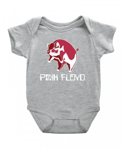 Pink Floyd Baby Short Sleeve Bodysuit | Animals '77 Reissue Design Bodysuit $6.38 Kids