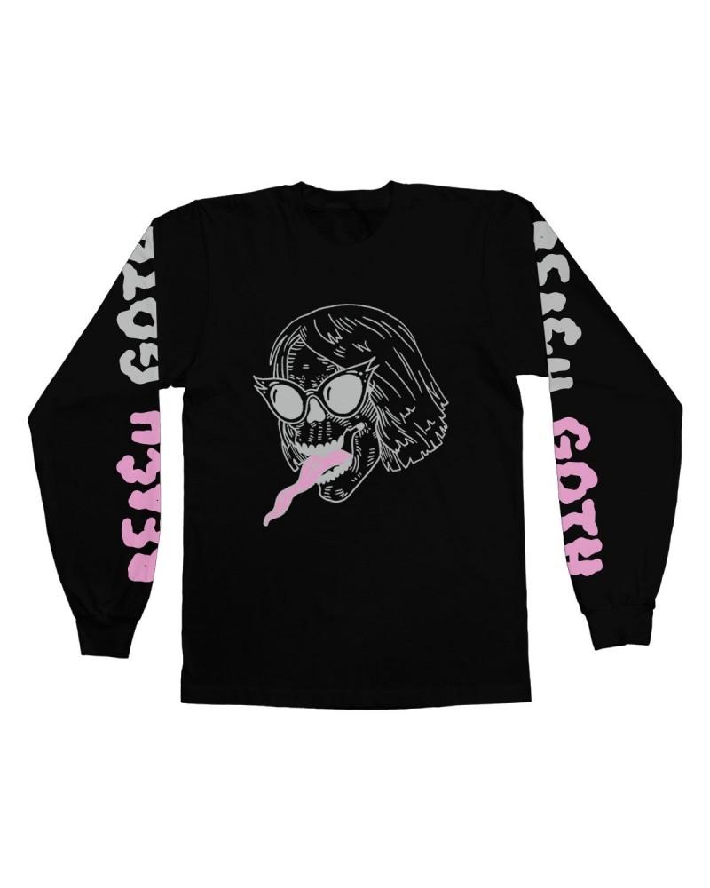 The Growlers Brad Pitted Beach Goth Longsleeve T-Shirt - Pink Print $20.00 Shirts