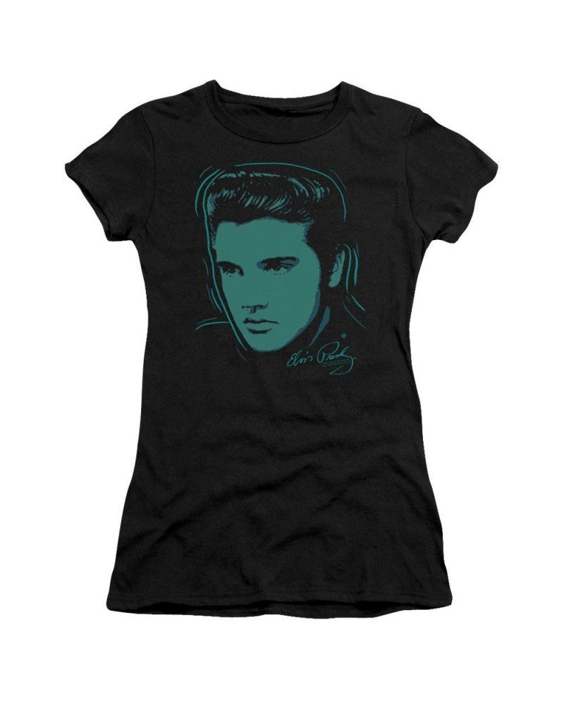 Elvis Presley Juniors Shirt | YOUNG DOTS Juniors T Shirt $6.63 Shirts