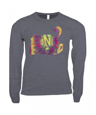 Pink Floyd Long Sleeve Shirt | Tie Dye Groovy Logo Distressed Shirt $11.68 Shirts