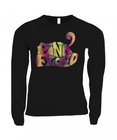 Pink Floyd Long Sleeve Shirt | Tie Dye Groovy Logo Distressed Shirt $11.68 Shirts