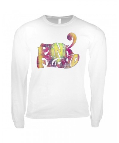 Pink Floyd Long Sleeve Shirt | Tie Dye Groovy Logo Distressed Shirt $11.68 Shirts