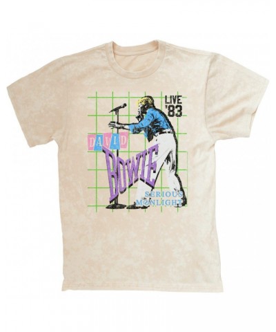 David Bowie T-shirt | LIVE In 1983 Serious Moonlight Mineral Wash Shirt $10.78 Shirts