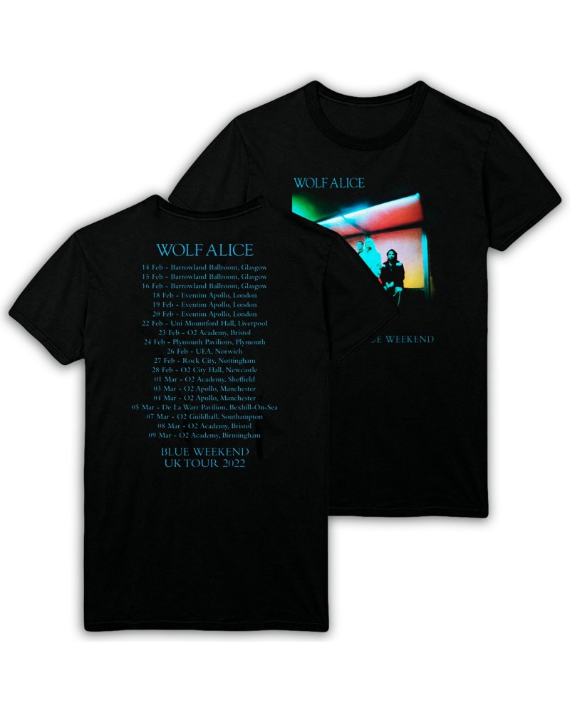 Wolf Alice BLUE WEEKEND TOUR T-SHIRT $12.74 Shirts