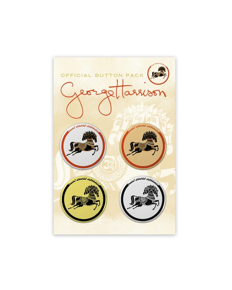 George Harrison Dark Horse Records Button Packs $2.48 Accessories