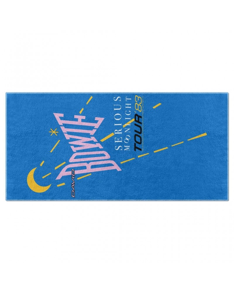 David Bowie Beach Towel | Serious Moonlight 1983 Tour Towel $21.98 Towels