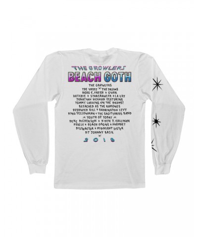 The Growlers 2018 Beach Goth Longsleeve T-Shirt - White $6.80 Shirts