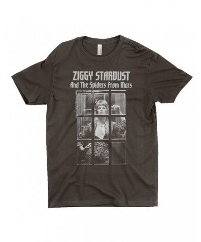 David Bowie T-Shirt | Ziggy Stardust And The Spiders From Mars Design White Shirt $11.98 Shirts