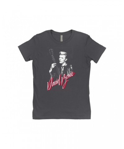 David Bowie Ladies' Boyfriend T-Shirt | Classic Bowie Stylized Shirt $8.73 Shirts