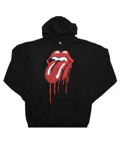 The Rolling Stones Dripping Tongue Pullover Hooded Sweatshirt $19.14 Sweatshirts