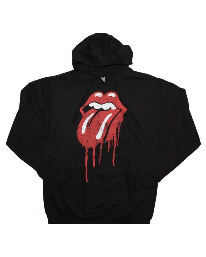 The Rolling Stones Dripping Tongue Pullover Hooded Sweatshirt $19.14 Sweatshirts