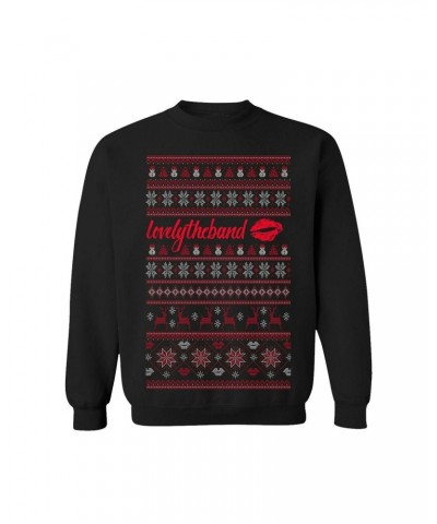 lovelytheband holiday crewneck sweater $11.48 Sweatshirts