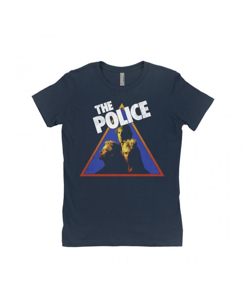 The Police Ladies' Boyfriend T-Shirt | Retro Zenyatta Mondatta Image Distressed Shirt $12.48 Shirts