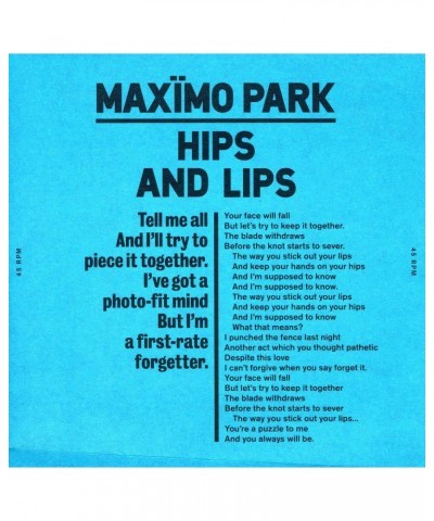 Maximo Park Hips And Lips Vinyl Record $3.46 Vinyl