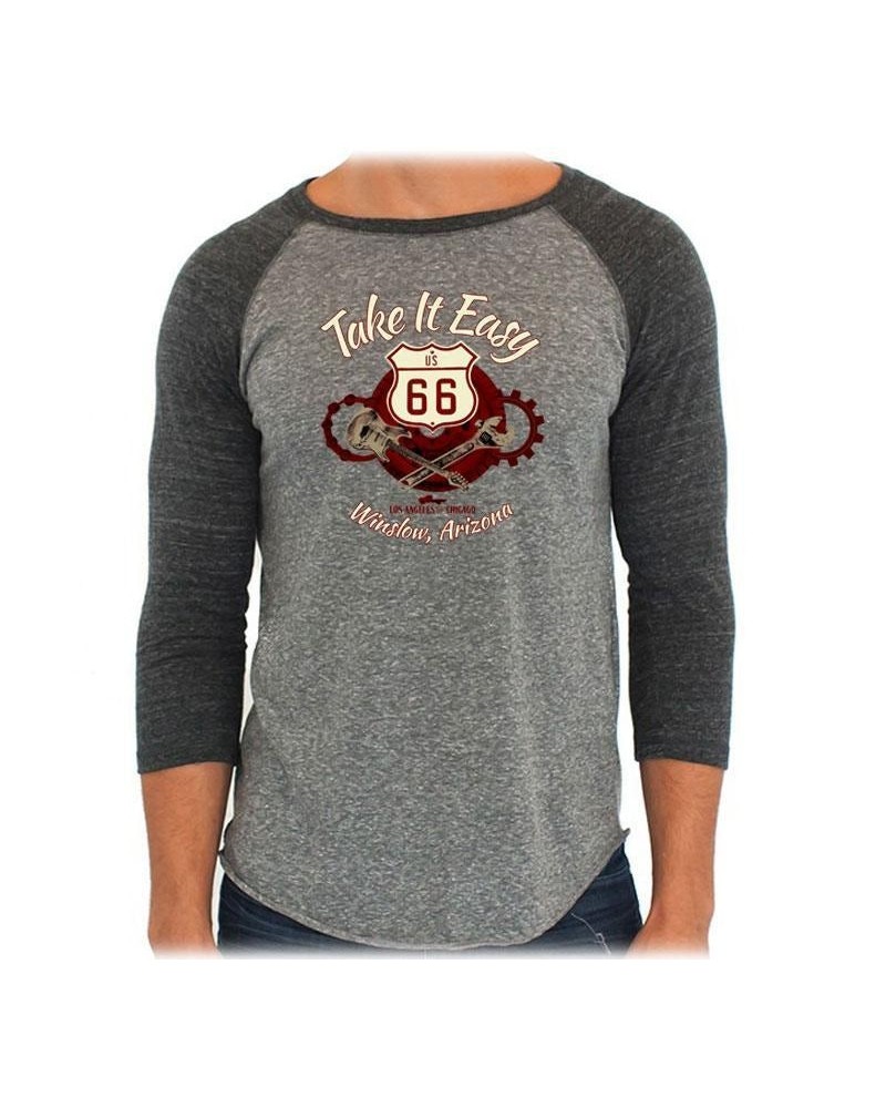 Jackson Browne Take It Easy Grey/Black Baseball Tee $13.80 Shirts